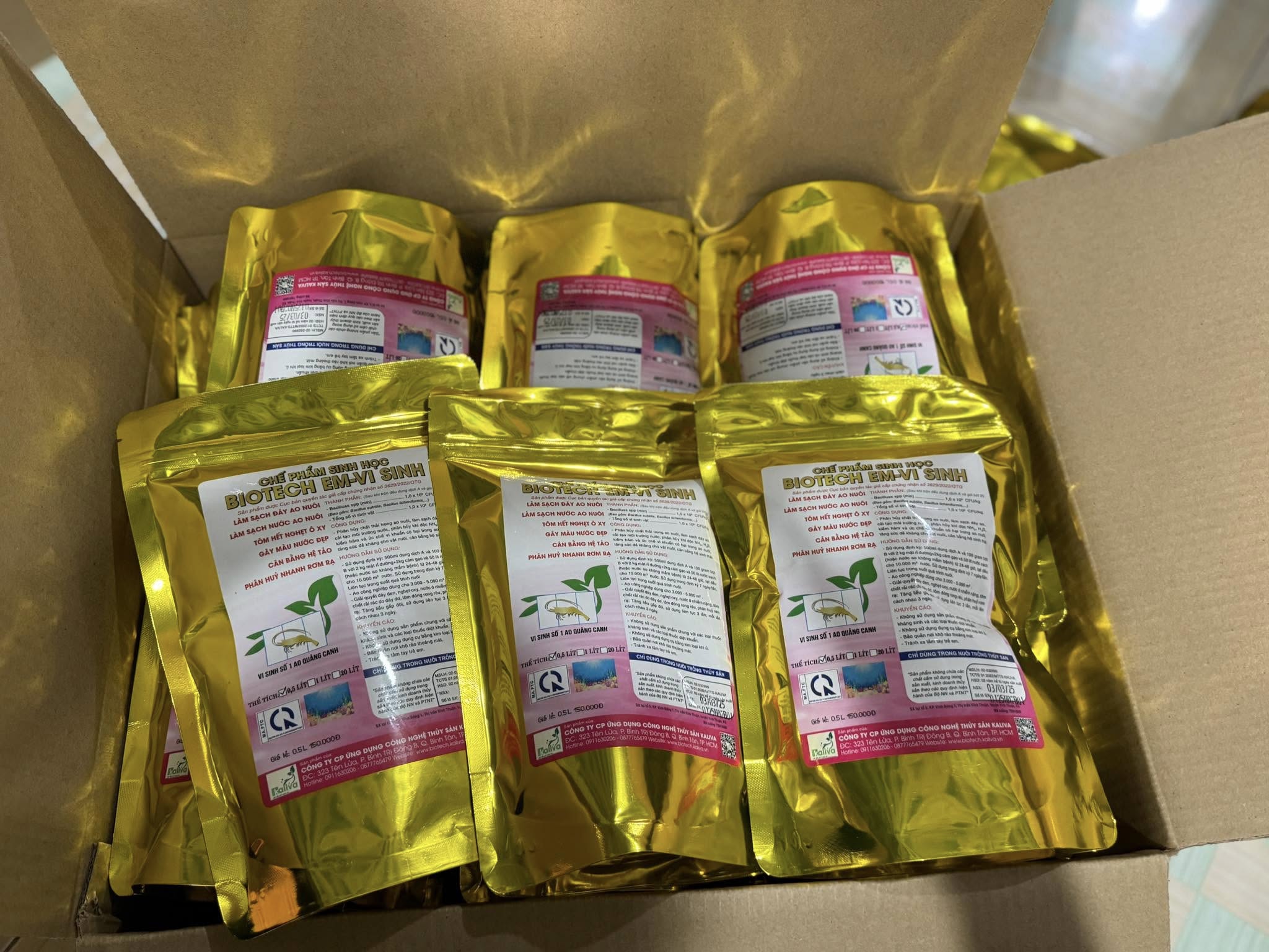 Biotech EM-Vi Sinh — Thùng hàng giao tận nơi